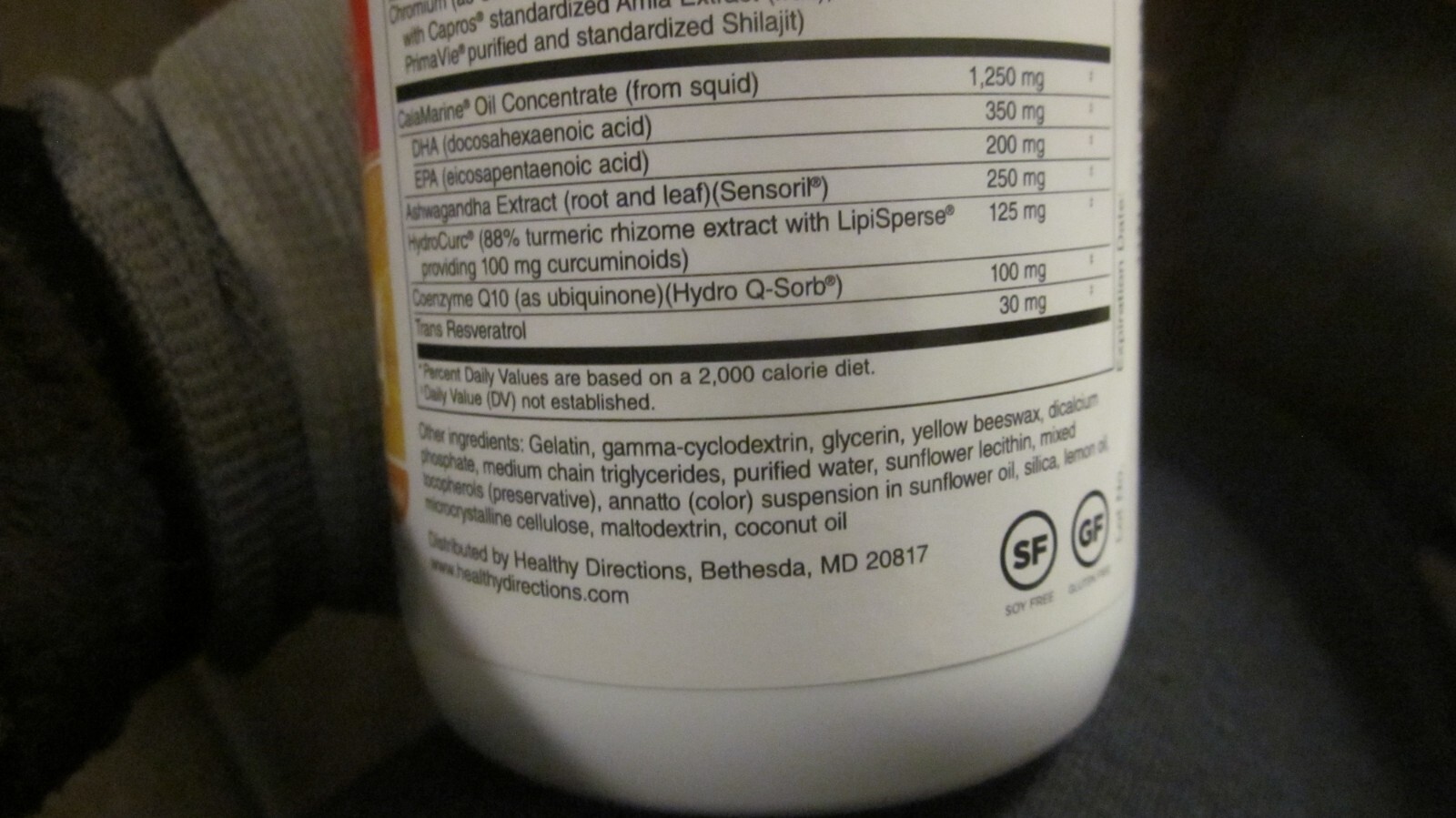 Dr. Sinatra 'Omega Q Plus ULTRA 180 Softgels Ashwagandha, Resveratrol