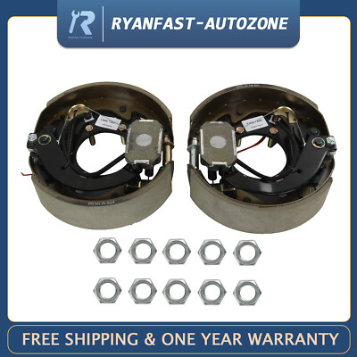 12-1/4'' X 3-1/2''Electric Brake Assembly LH + RH For AL-KO/HAYES Trailer Axles