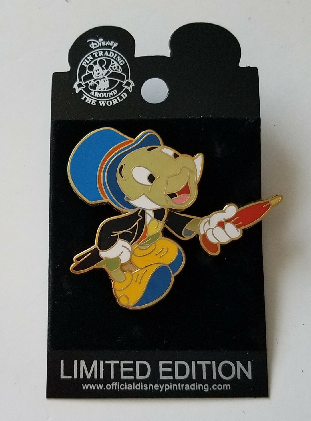 Walt Disney Pin Jiminy Cricket Moving Umbrella Slider Superstar