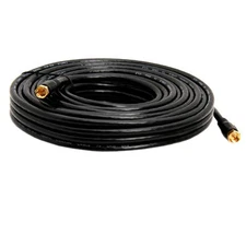 RG59 Coaxial Cable Gold Plated Digital Satellite AV TV VCR Video BLACK 80' FT**