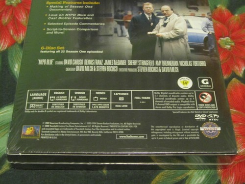 NEW~6 DISC DVD SET~SEASON 1~NYPD BLUE~ALL 22 EPISODES~DAVID CARUSO~DENNIS FRANZ~ - Photo 7/12