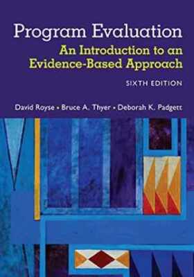Program Evaluation: An - Paperback, by Royse David; Thyer - Acceptable