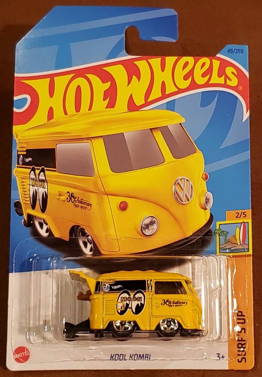 2023 Hot Wheels Kool Kombi Mooneyes Yellow VW Kombi 2023 Hot Wheels Kool Kombi Mooneyes Yellow VW Kombi
