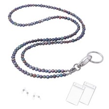 Freshwater Pearl Lanyard for Women Teacher ID Badge Holder Stylish Durable