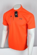 Under Armour Men's Tech Polo Short Sleeve Shirt Phoenix Fire Pitch Gray 296
