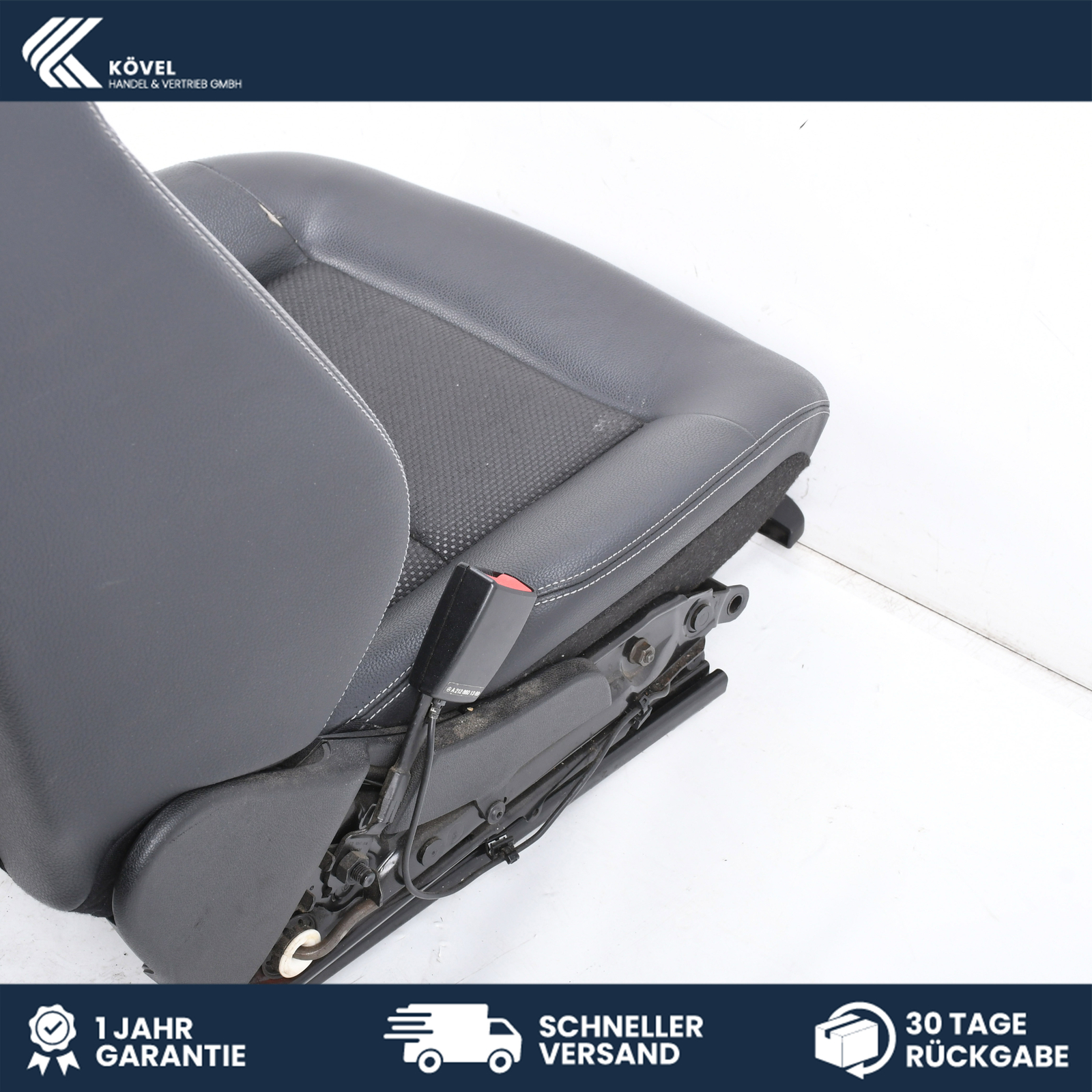 Sitz vorn links Fahrersitz Leder Schwarz Mercedes Benz E-Klasse  