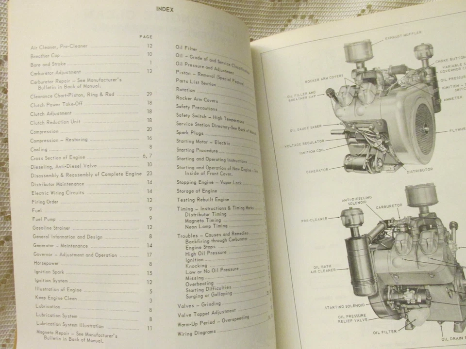 Wisconsin Heavy Duty Engines Instruction Book Models V-461D V-460D - Image 2 of 3
