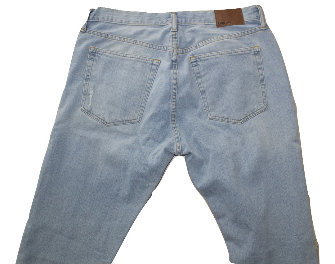 Gap 1969 Men's Jean Skinny Leg Premium Stretch Faded/Distressed Nwot Sz