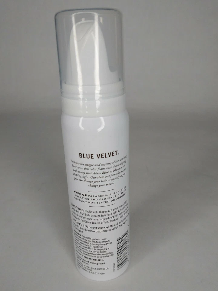 Espuma temporária para cor de cabelo SGX NYC meia-noite platina a prata 1,6 oz - Imagem 2 de 3