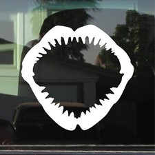 Shark Bite, Shark Teeth, Shark Jaw Custom Vinyl Sticker / Decal