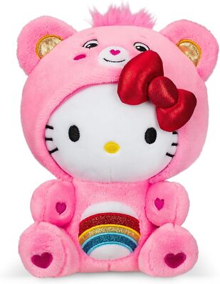 Care Bears - Hello Kitty Gekleidet Wie Cheer Bär 8 '' Fun-Size Plüsch 27017