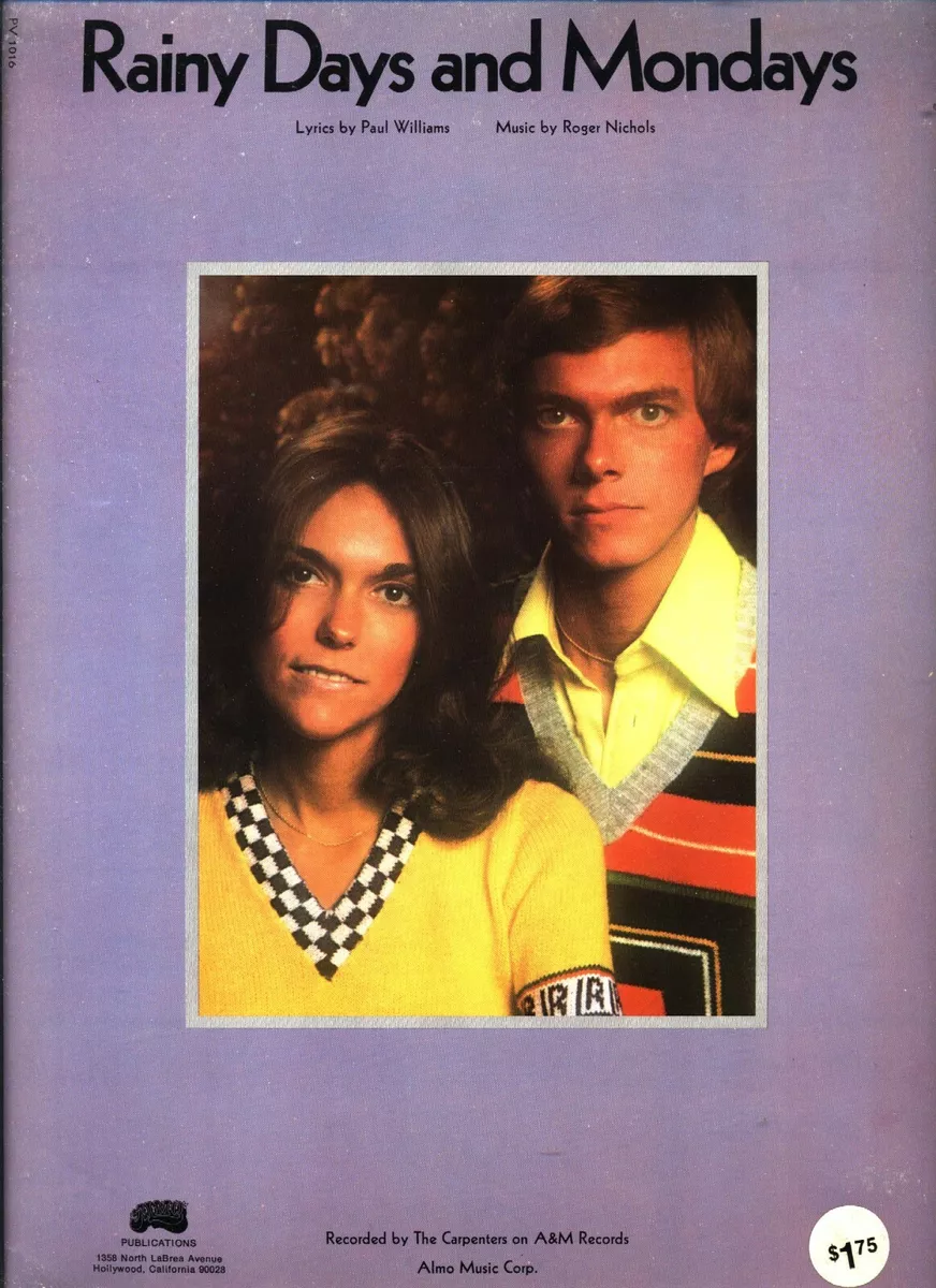 MusicMondays with The Carpenters: Rainy Days and Mondays