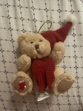 HugFun Bear  Christmas Ornament Mini Plush 5"
