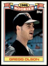 1990 Topps Rookies Gregg Olson Baseball Cards #22