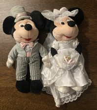 Mickey Mouse Minnie Mouse Disney Bride Groom Set in Gray