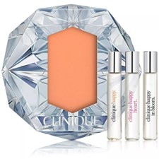 Brand New Clinique 3-Pc. Happy Treats Fragrance Spray Set Gift Set
