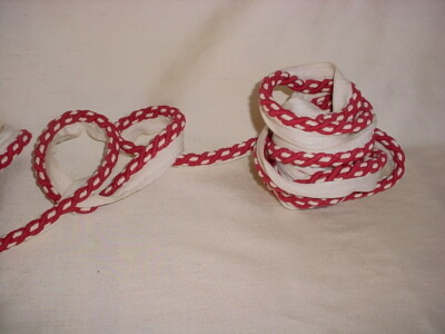 10-1/2Y Brunschwig et Fils BR-39027 Blandford Braid Red Natural Cording Trim