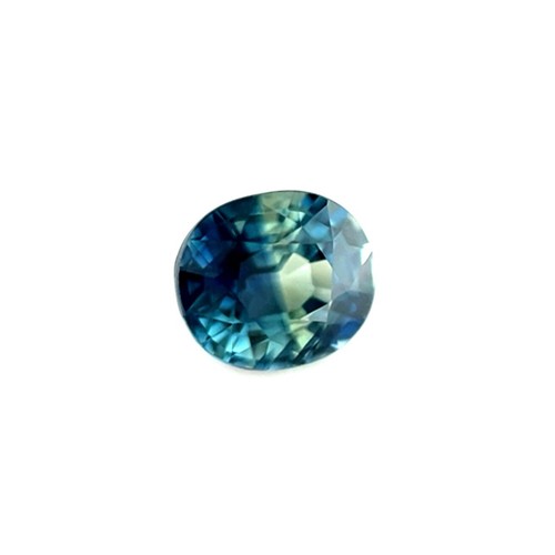 NATURAL Parti Colour 0.99ct Sapphire Blue Green Oval Cut 6x5mm VS Gemstone - Picture 2 of 5