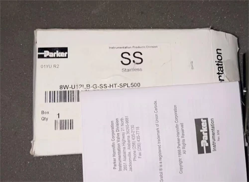 PARKER   8W-U12LB-G  8W-U12LB-G-SS-HT-SPL500 NEW IN OPEN BOX . DHL