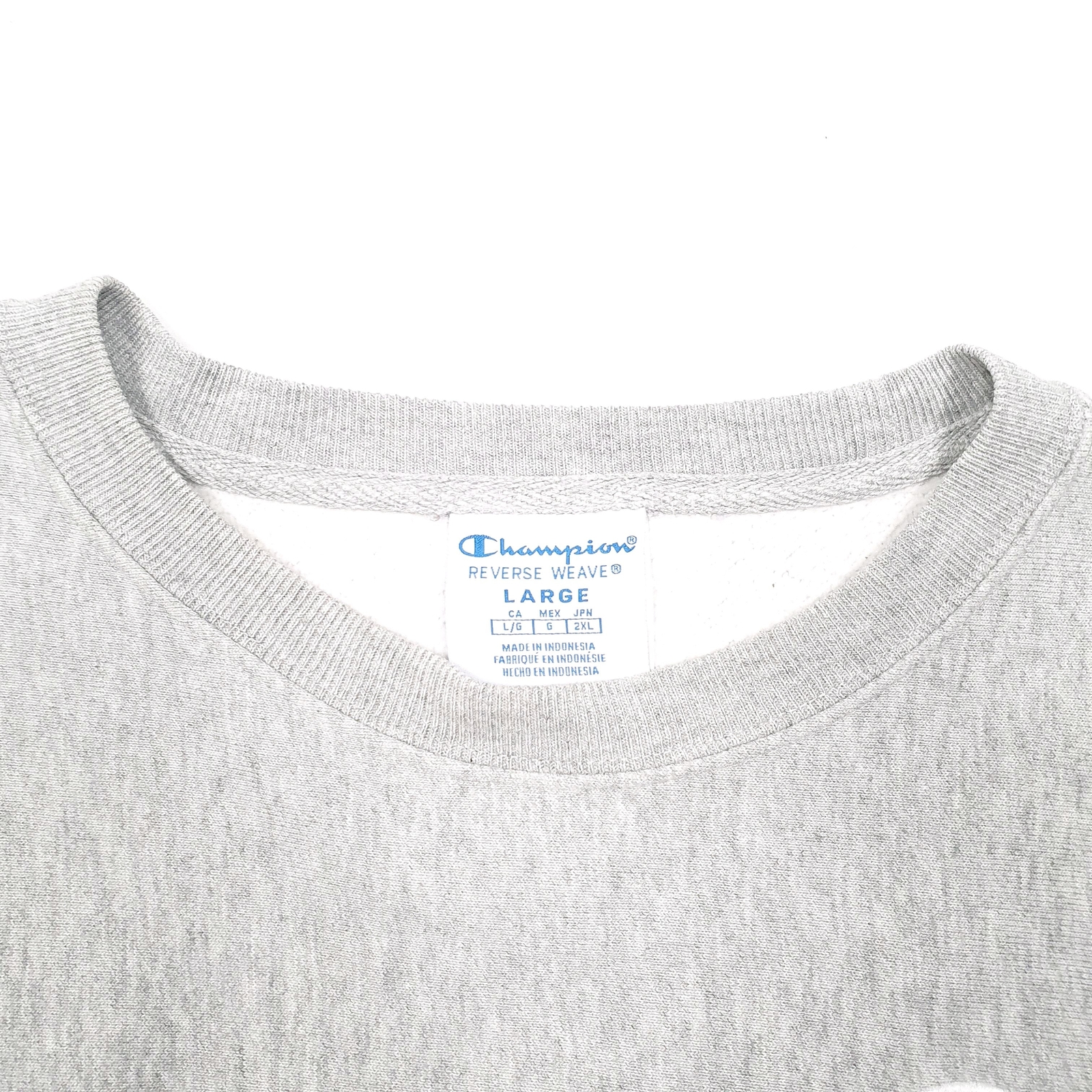 CHAMPION Crewneck Cropped Cut Off Reverse Weave Jumper Sweatshirt Womens L image 2