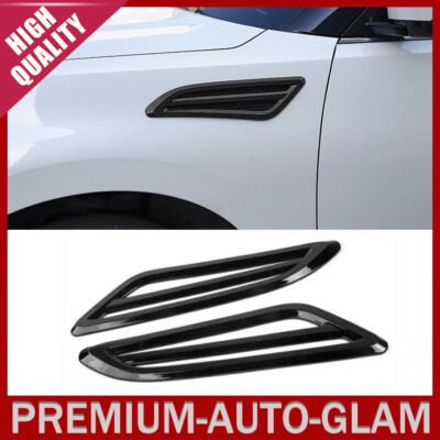Black Exterior Side Fender Air Vent Outlet Trim Cover For Nissan Armada Y62 17+