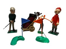 Huge Lot Of 1960  s 70  s Wilton Cake Topper Golfers And Accessories F31