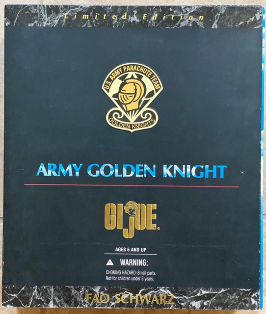 GI Joe Limited Edition Army Golden Knight FAO SCHWARZ 1999 NEW NIB VGC | eBay