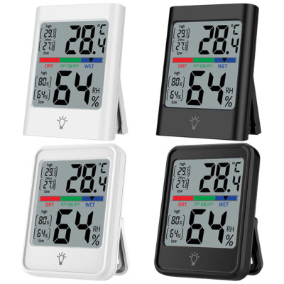 Indoor Thermometer Backlight Digital Room Thermometer Precise for Home Office