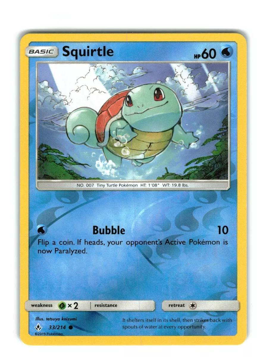 Squirtle - 33/214 - Common Reverse Holo