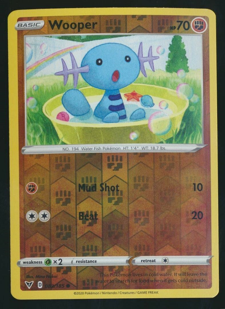 2020 POKEMON VIVID VOLTAGE REVERSE HOLO HP 70 83/185 UNPLAYED