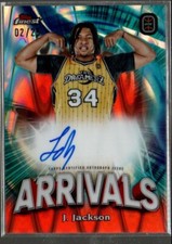 Jahzare Jackson 2022-23 Topps Finest OTE Arrivals RayWave Auto /25