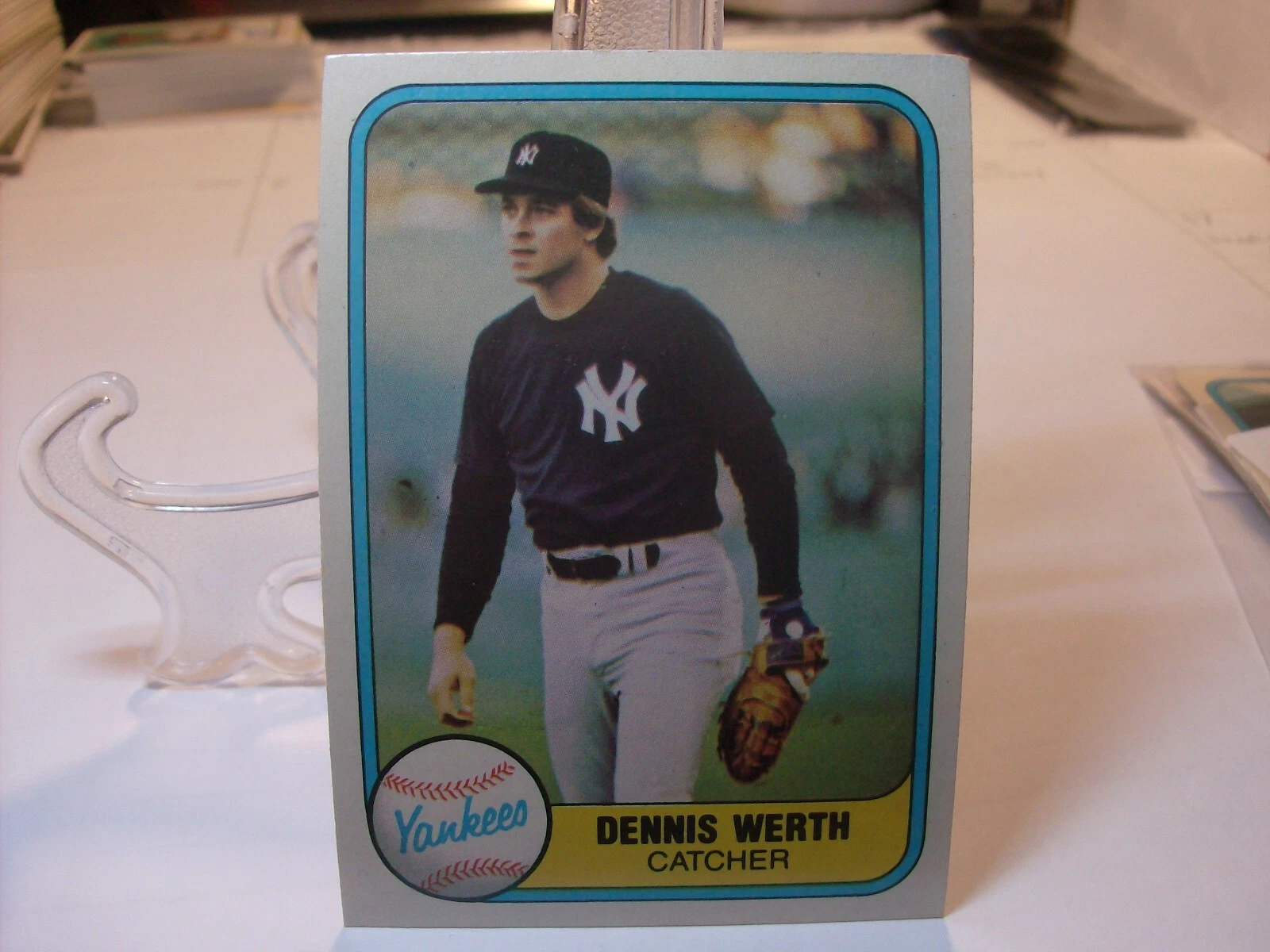 Dennis Werth trading card