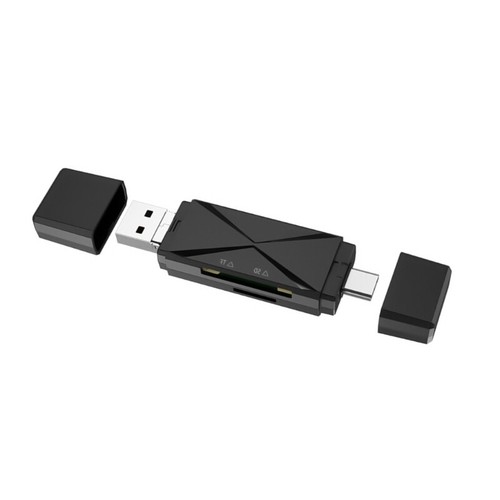 USB 2.0 Card Reader with Type C and Micros USB for SDTF Cards Phones Tablets - 第 6/10 張圖片