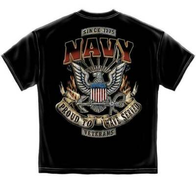 United States Navy USN Proud to have Served Veterans Patriotic T Shirt MM2300