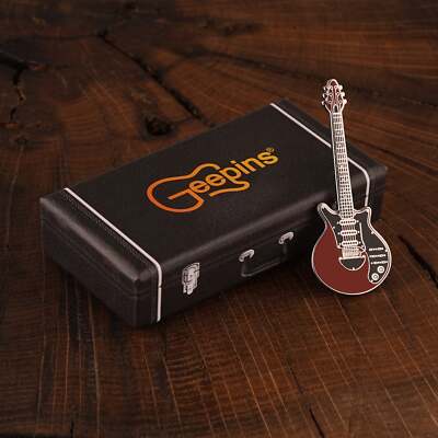 Guitar Pin Badge Geepin Brian May Miniature Guitar Accessories Special Red
