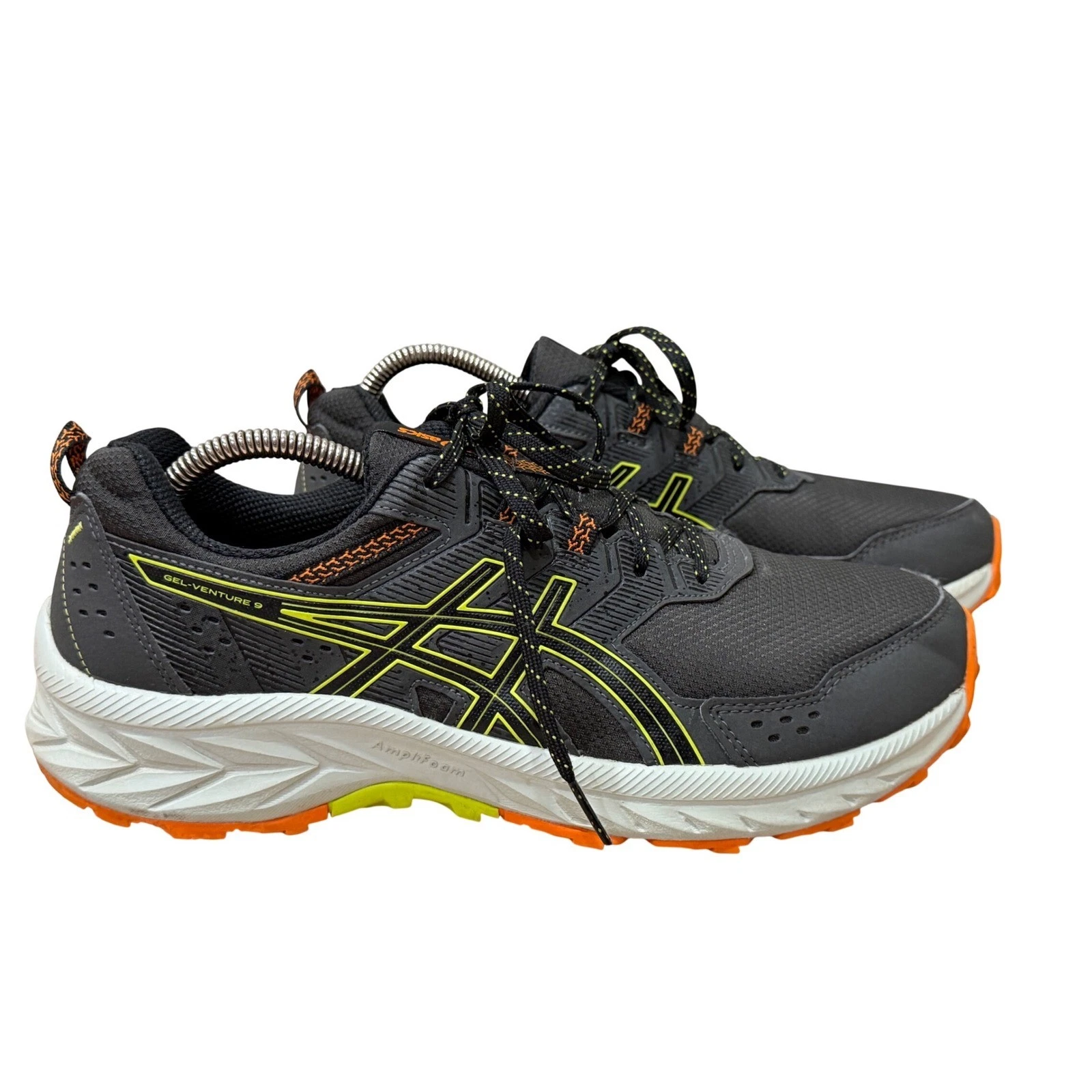 Asics Gel-Venture 9.5 Mens Trail Running Shoes Charcoal Lime Orange Sneakers EUC
Opens in a new wind