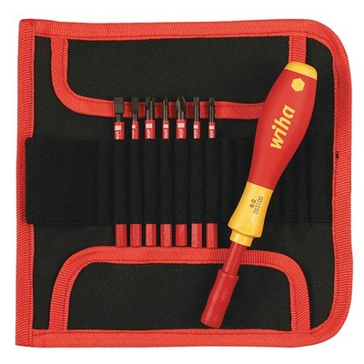 WIHA 28391 Multi-Bit Screwdriver, NumBits 8 26X284