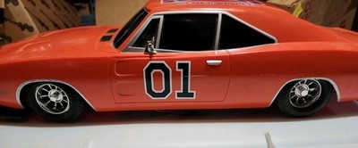 1/10 Scale RC General Lee Charger Body Drift 2wd Rwd 4wd Mst Tamiya TT02 Fazer