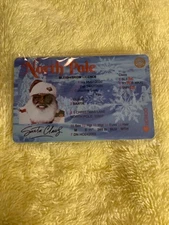 Sale Christmas Black Santa Claus was here With Glasses Fake Driver's License L