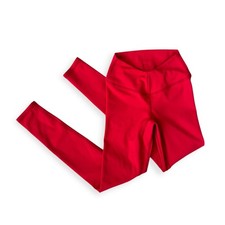 Five Dancewear Kids Red High Rise Athletic Performance Leggings Youth Large YL