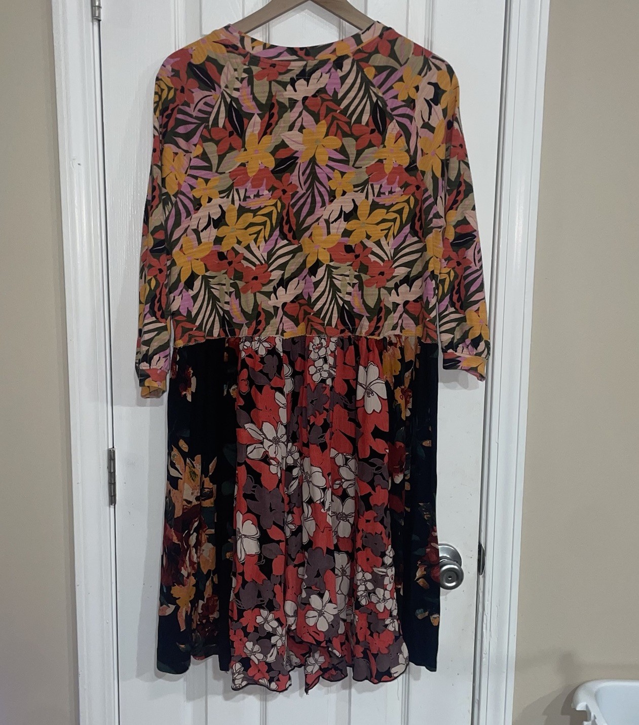 Breakfast With Matisse Boho Patchwork Floral Dress - image 4