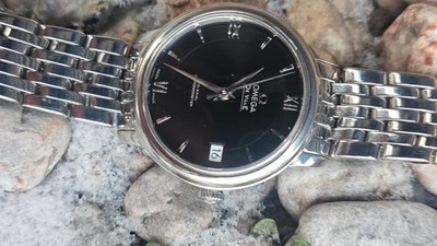Omega De Ville Prestige Co-Axial Chronometer Black Dial  Ladies Automatic Watch