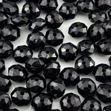 100pcs 12mm Acrylic Crystal Beads, Faceted Rondelle Acrylic Spacer Bea
