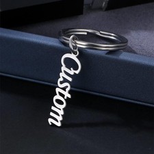 Personalized Name Keychain for Unisex Men Women Custom Made Jewelry