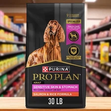 Purina Pro Plan Sensitive Skin & Stomach Adult Dog Food Salmon & Rice 30 lb Bag