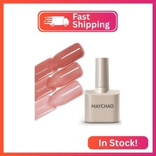 MAYCHAO 15ML Jelly Light Red Gel Nail Polish 1Pc Transparent Gel Polish Soak Off