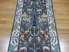 Turkish Oushak(Tree Of Life)Birds Multicolored Handmade Bohemian Rug 2.5x8.9 Ft — photo 5