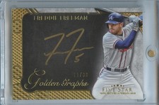Freddie Freeman 2017 Topps Five Star Gold Ink Auto Autograph Braves 11/30
