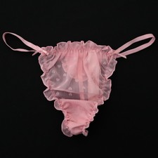 VICTORIA'S SECRET Dream Angels Heart Chiffon String Thong Panty S M L XL