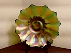 Vintage Federal Glass 8" Celestial Starburst Iridescent Bowl Plate Tray Decor